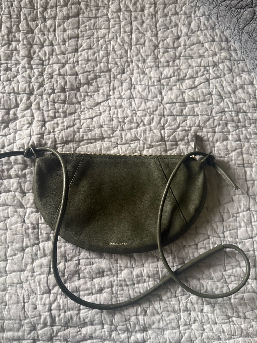 MANSUR GAVRIEL Mini Fortuna Crossbody Bag - Olive - NWOT - Picture 4 of 7
